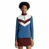 Polo Ralph Lauren RLX Ralph Lauren Power Stretch Cricket Indigo Blue Multi Womens Golf 1/4 Zip -Golf Clubs Sales Shop 26966 INDIGOBLUEMUL