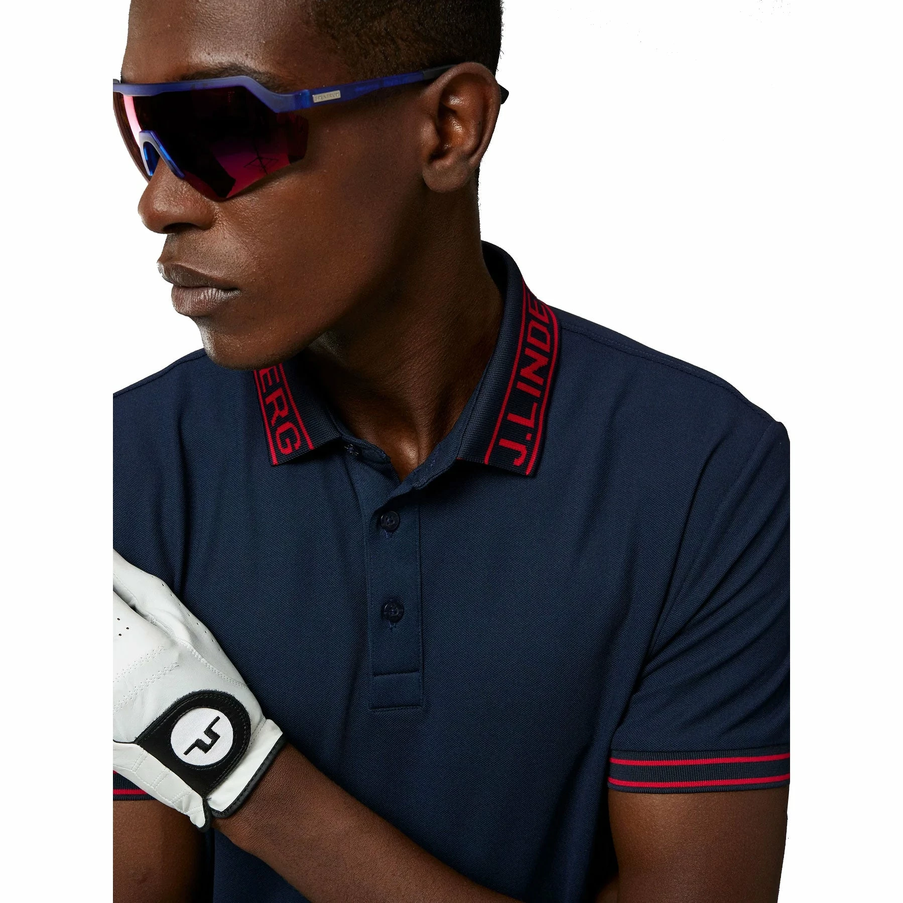J.Lindeberg J. Lindeberg Austin Regular Fit Navy Mens Golf Polo 5 J.Lindeberg J. Lindeberg Austin Regular Fit Navy Mens Golf Polo - Image 3