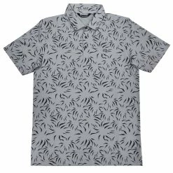 TravisMathew Downhill Heather Silver Bullet Mens Golf Polo