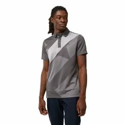 J.Lindeberg J. Lindeberg Patch Regular Fit Mens Golf Polo -Golf Clubs Sales Shop 30914 VOLCANASHU221