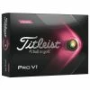 Titleist Pro V1 Pink Numbers Golf Balls - Dozen -Golf Clubs Sales Shop 85026