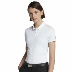 Nike Golf Nike Dri Fit Solid Womens Golf Polo 8 Nike Golf Nike Dri Fit Solid Womens Golf Polo -Golf Clubs Sales Shop 884871 100WHITE