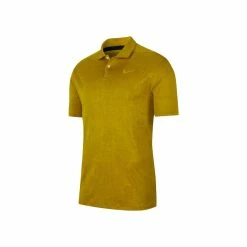 Nike Golf Nike Vapor Jacquard Mens Golf Polo -Golf Clubs Sales Shop AV4176 393SAFFRON