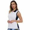 GGBlue Sydney Sleeveless Womens Golf Polo -Golf Clubs Sales Shop E1060 WHITEESCAPADE