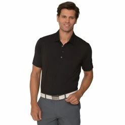 CHASE 54 Chase54 Explore Mens Golf Polo -Golf Clubs Sales Shop ME1100 BLACK